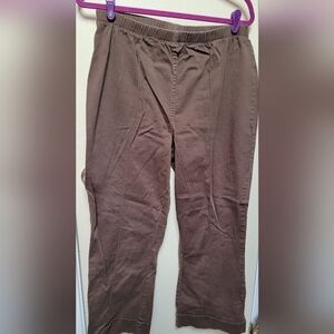 Womens Chocolate Brown Stretch Denim Pants
